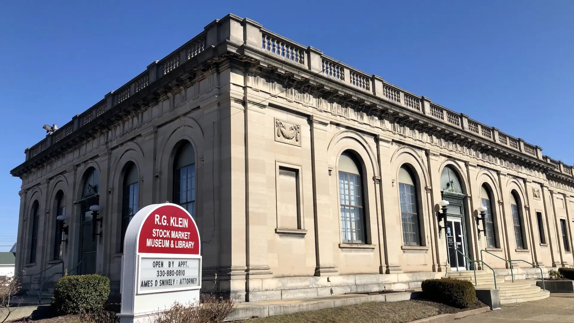 R g klein stock market museum