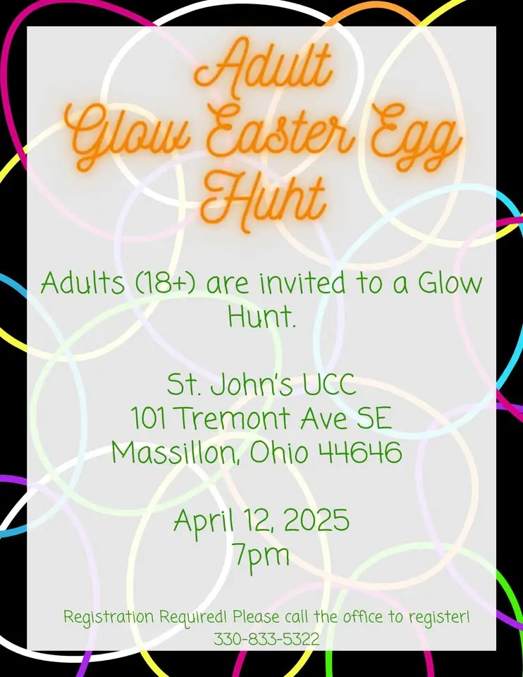 Adult glow easter egg hunt massillon 2025