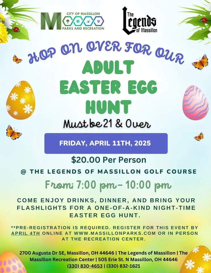 Legends adult easter egg hunt massillon 2025