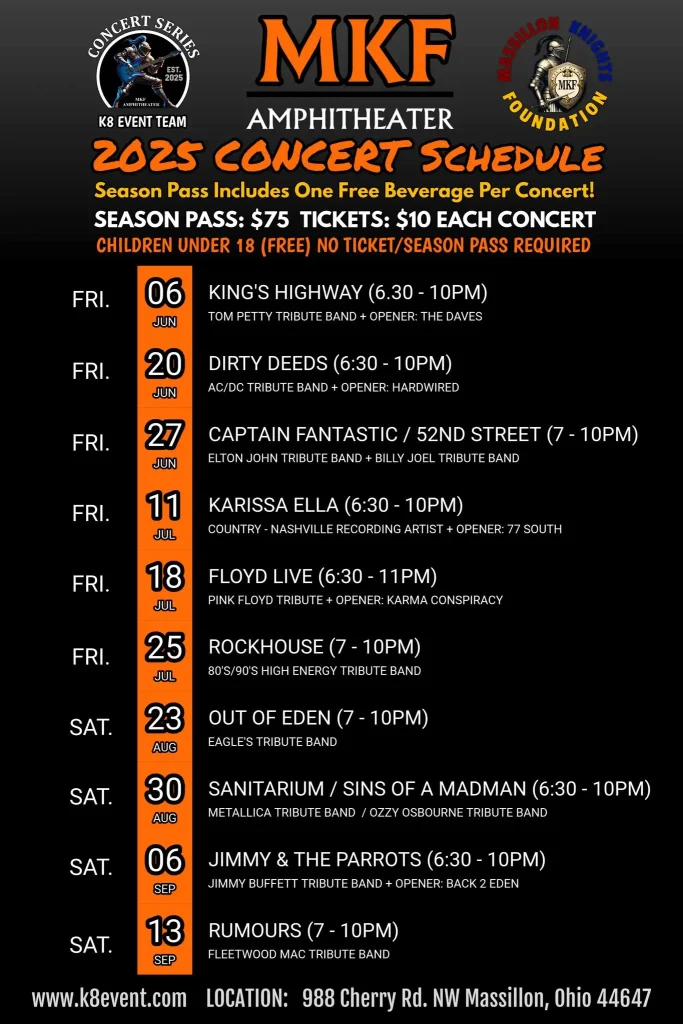 Mkf concert schedule updated
