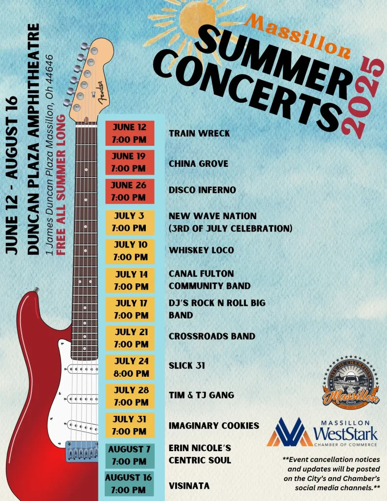 Massillon summer concert series schedule