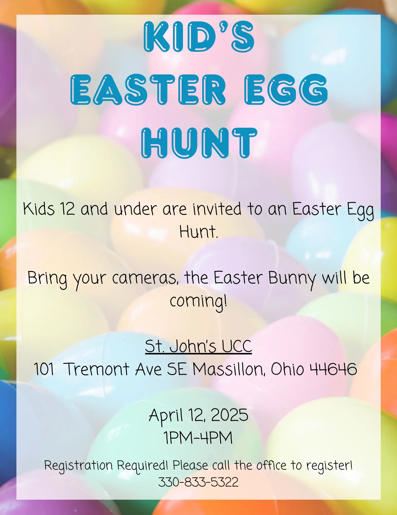 St johnds kids easter egg hunt 2025