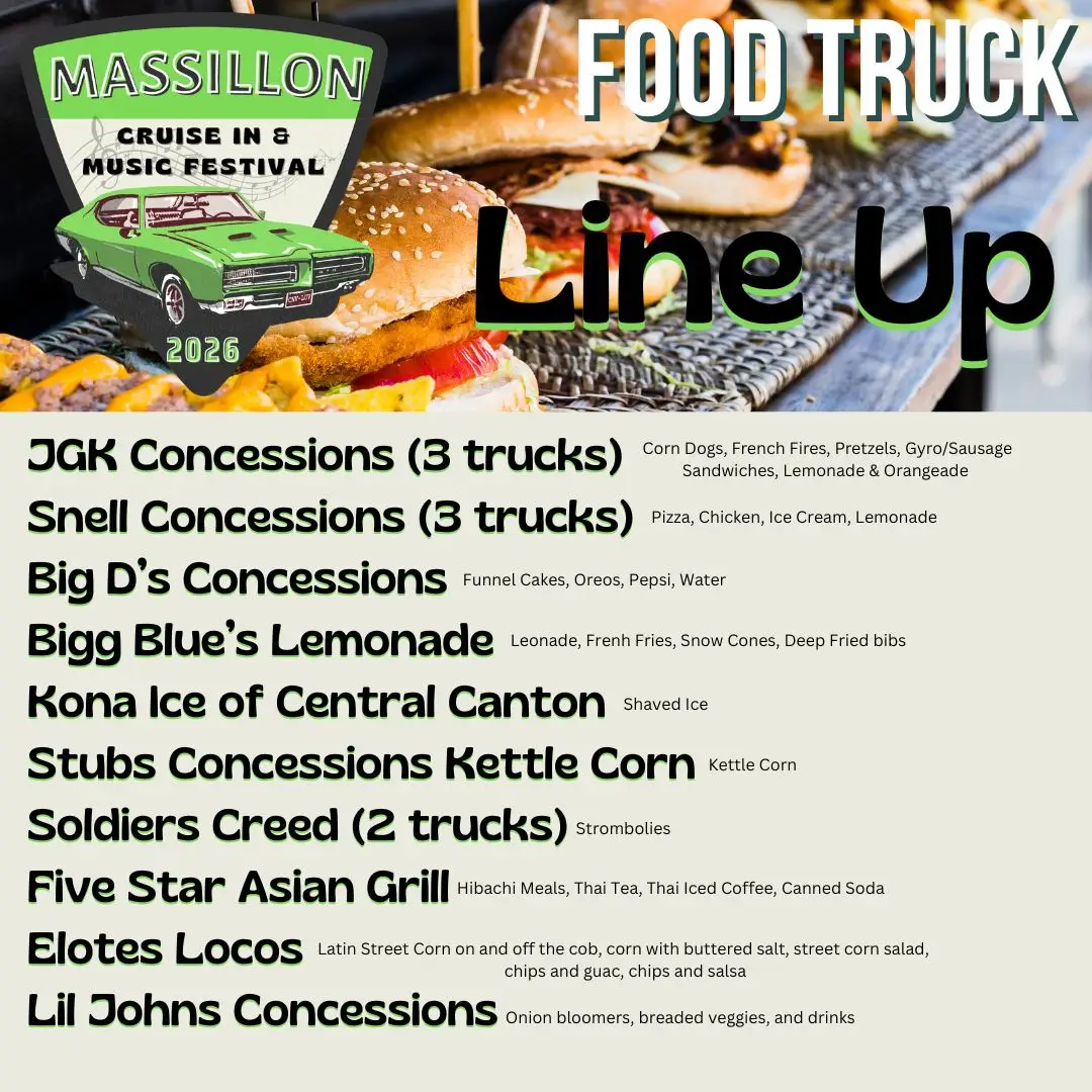Massillon Cruise In Food Truck Line Up