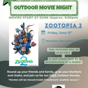 Outdoor Movie Night Zootopia 2 Massillon